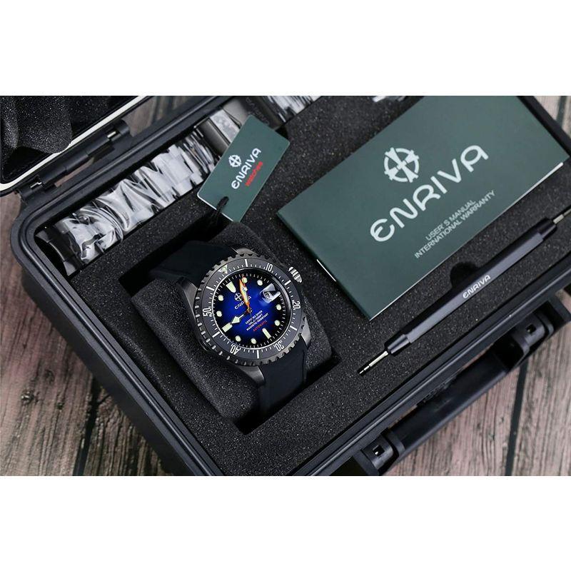 ENRIVA ダイバーズウォッチ 逆回転防止ベゼル(セラミック) 自動巻き 腕時計 日付表示 1000メートル専門防水 NH35 スポーツ 逆回転防止ベゼル セラミック ダイバーズウォッチ 自動巻き 腕時計 日付表示 1000メートル専門防水 NH35 スポーツ