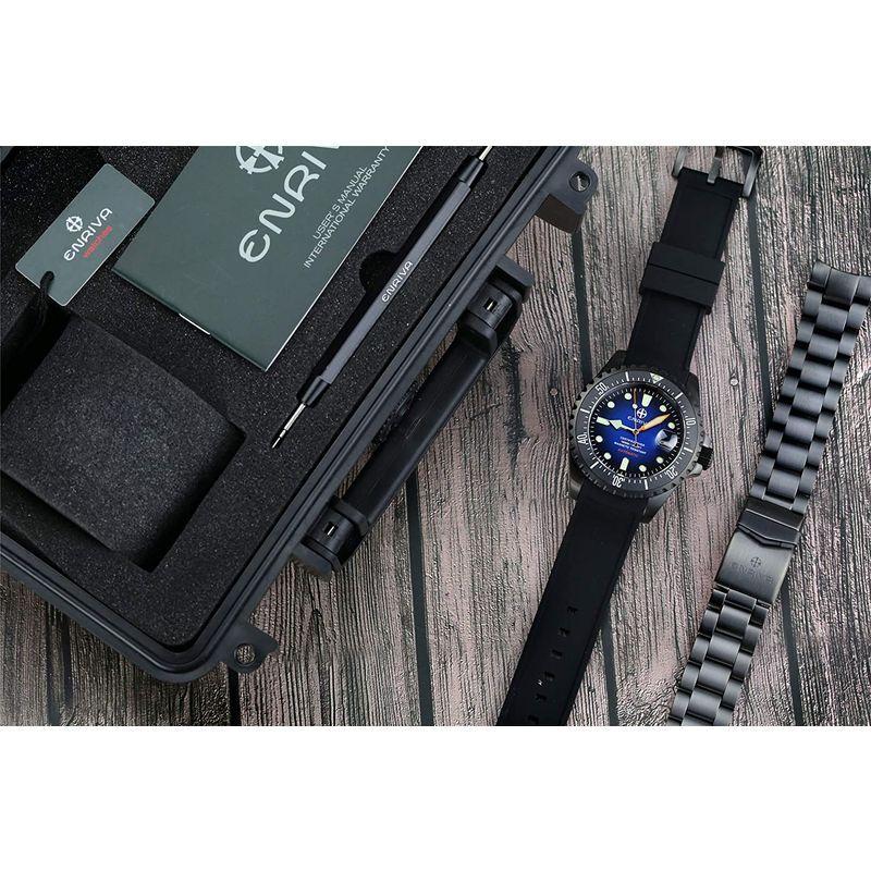 ENRIVA ダイバーズウォッチ 逆回転防止ベゼル(セラミック) 自動巻き 腕時計 日付表示 1000メートル専門防水 NH35 スポーツ 逆回転防止ベゼル セラミック ダイバーズウォッチ 自動巻き 腕時計 日付表示 1000メートル専門防水 NH35 スポーツ