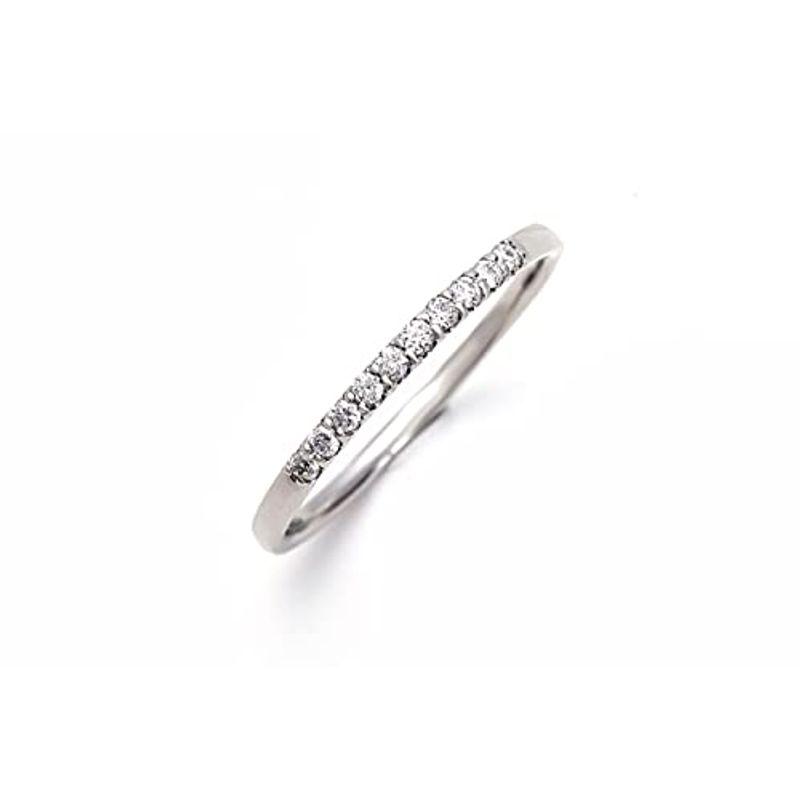 LEGAN (レガン) ハーフ エタニティリング プラチナ 8号 0.1ct / 10石 指輪 pt900 婚約指輪 ダイヤモンド