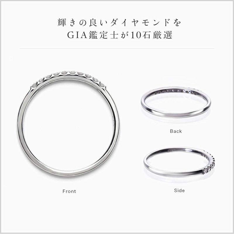 美品 LEGAN (レガン) ハーフ エタニティリング プラチナ 8号 0.1ct / 10石 指輪 pt900 婚約指輪 ダイヤモンド 【PE6361672596】(22215円)