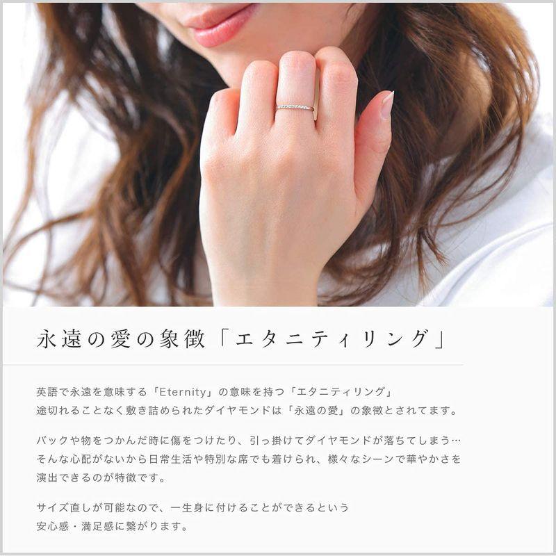 美品 LEGAN (レガン) ハーフ エタニティリング プラチナ 8号 0.1ct / 10石 指輪 pt900 婚約指輪 ダイヤモンド 【PE6361672596】(22215円)