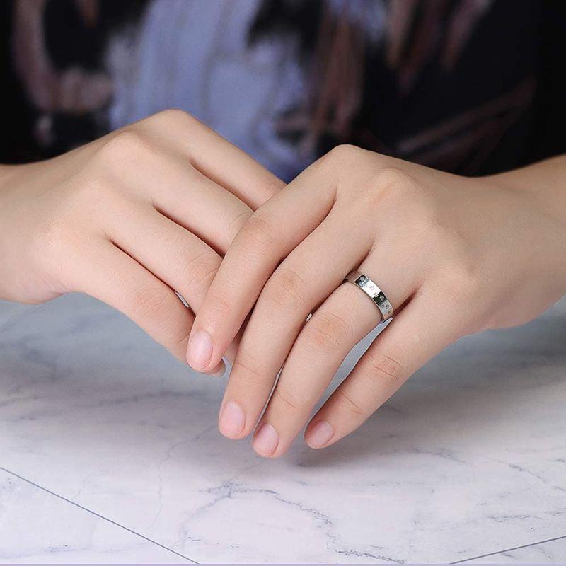 Hawson リング メンズ 指輪 レディース 猫 肉球 結婚指輪 幅4mm おしゃれ 指輪 人気 小物アクセサリー かわいい シンプル 耐 April Store 通販 Yahoo ショッピング