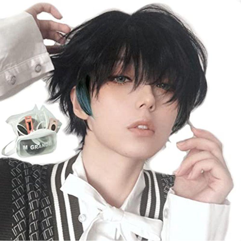 April Storeエムグランデ プレミアム ウィッグ 現役トップスタイリスト監修 6点セット かっこいい クール メンズ かつら Wig ショート イケメン 大特価