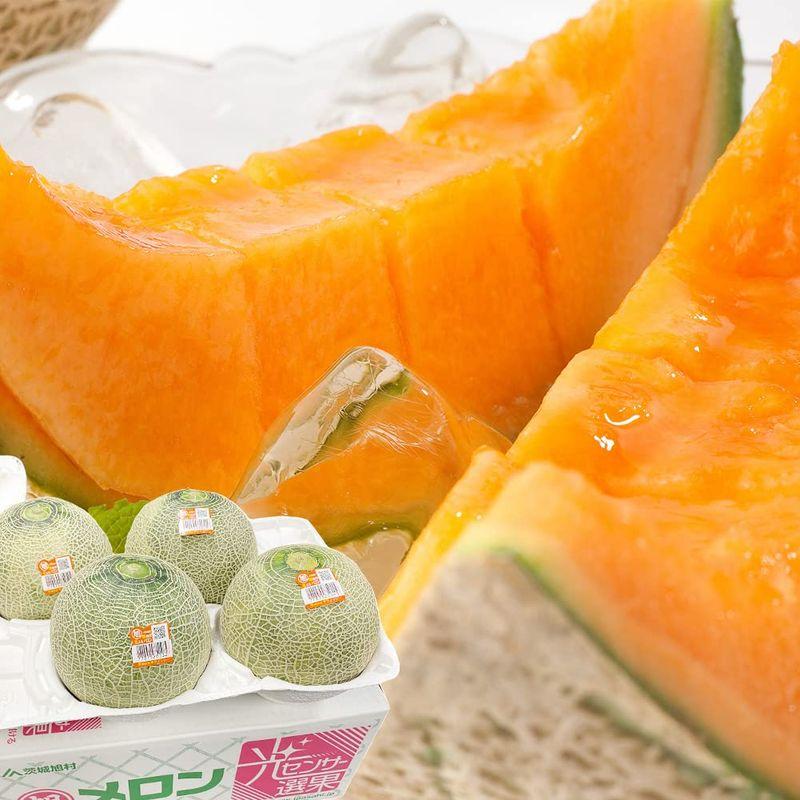 メロン クインシーメロン 優アップ（優品又は秀品） 約5kg 4?6玉 茨城県産 JA茨城旭村 2023060800033400137