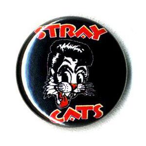 STRAY CATS（ストレイ・キャッツ）：CAT 缶バッジ/25mm【小物 雑貨 