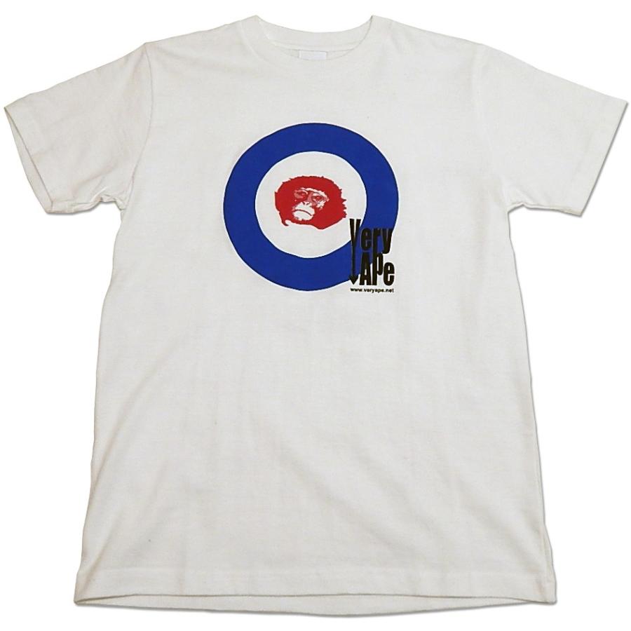 Very Ape（ヴェリーエイプ）：「WHO?」Tシャツ/ホワイト/メンズ＆レディース（キッズL）/ファッション バンド Tシャツ/メール便対応可 | 