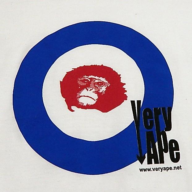 Very Ape（ヴェリーエイプ）：「WHO?」Tシャツ/ホワイト/メンズ＆レディース（キッズL）/ファッション バンド Tシャツ/メール便対応可 |  | 02