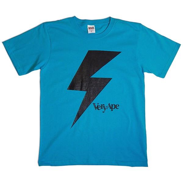 Very Ape（ヴェリーエイプ）：「カミナリBOY」Tシャツ/カリビアンブルー/メンズ＆レディース（キッズ）【ファッション バンド Tシャツ】 | anvil