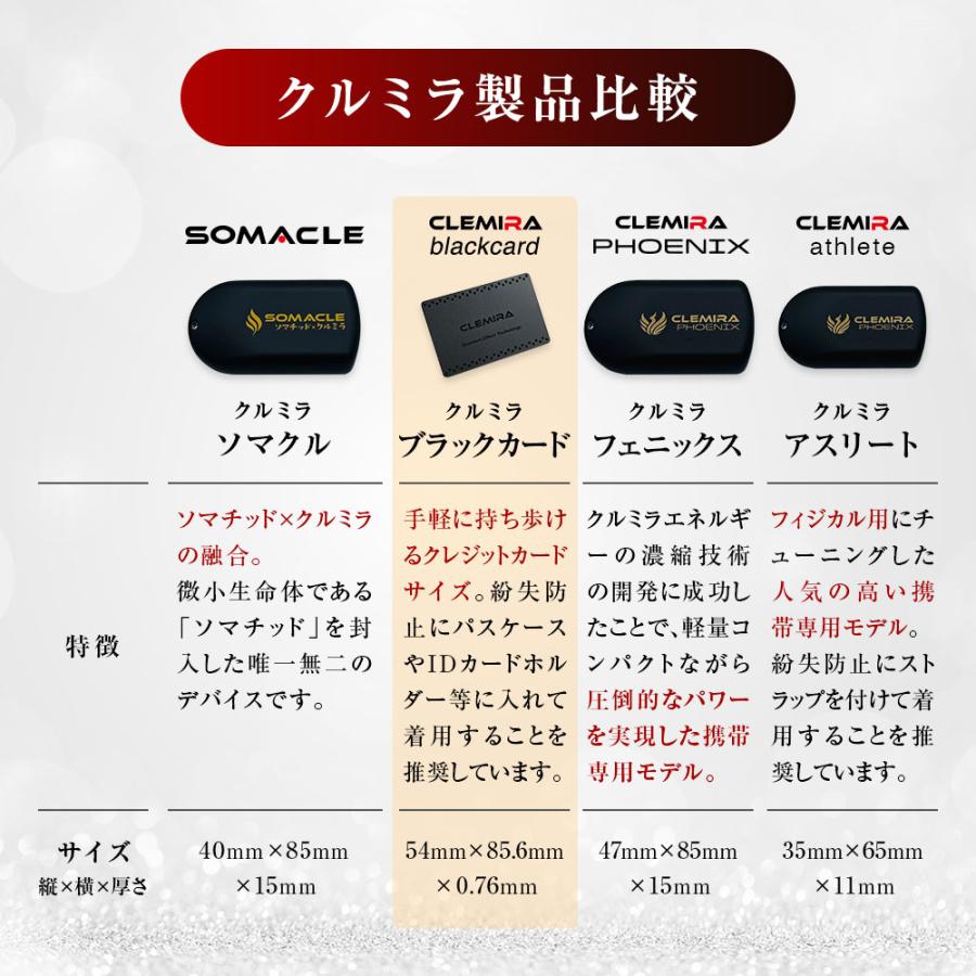 正規代理店】クルミラ CLEMIRA blackcard ブラックカード 今だけ！布良