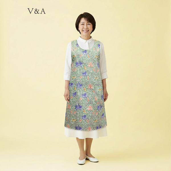 エプロン プレゼント おしゃれ ブランド ウィリアム・モリス V＆A 袖