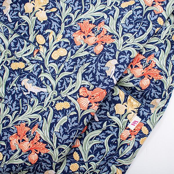 割烹着 おしゃれ ハンドメイド【ウィリアム モリス アイリス