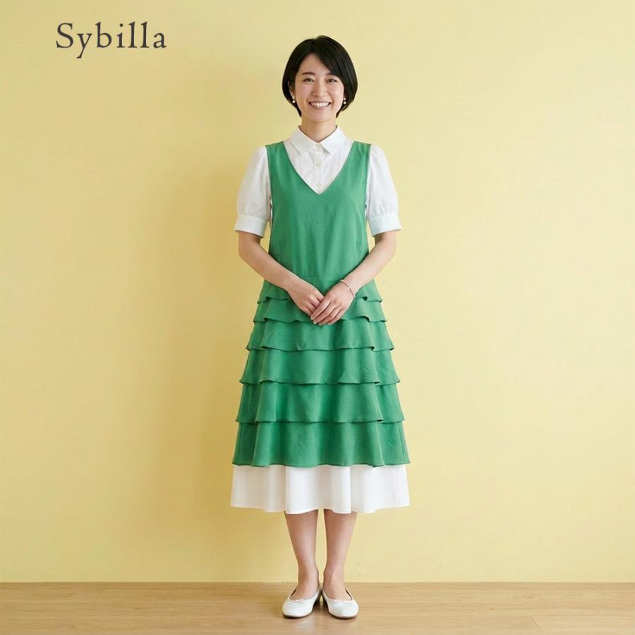 シビラ　エプロン Sybilla（シビラ） エプロン おしゃれ ブランド クロスかぶり型