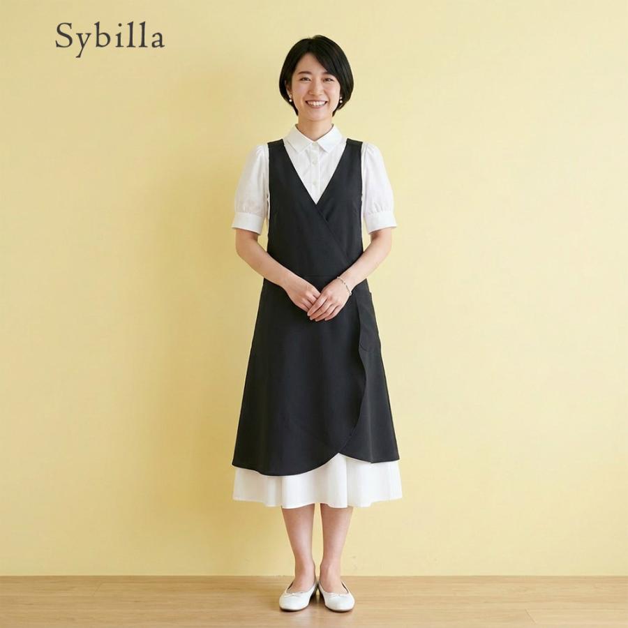シビラ　エプロン Sybilla（シビラ） エプロン おしゃれ ブランド クロスかぶり型