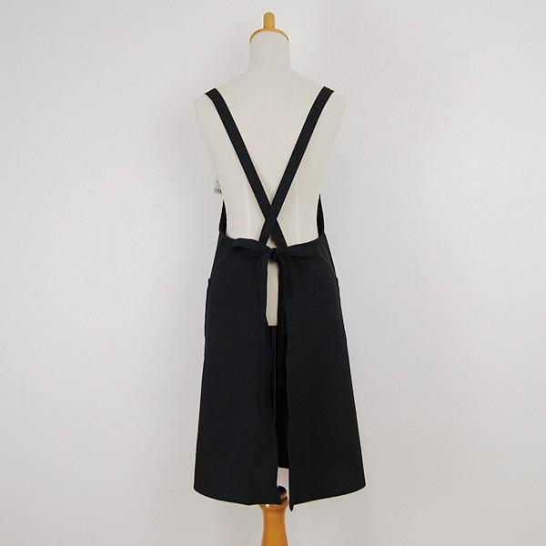 ハナエモリ 森英恵 エプロン ブラック 新品 未使用 自宅保管品 HANAE MORI 森英恵 エプロン おしゃれ レディース かぶるだけ