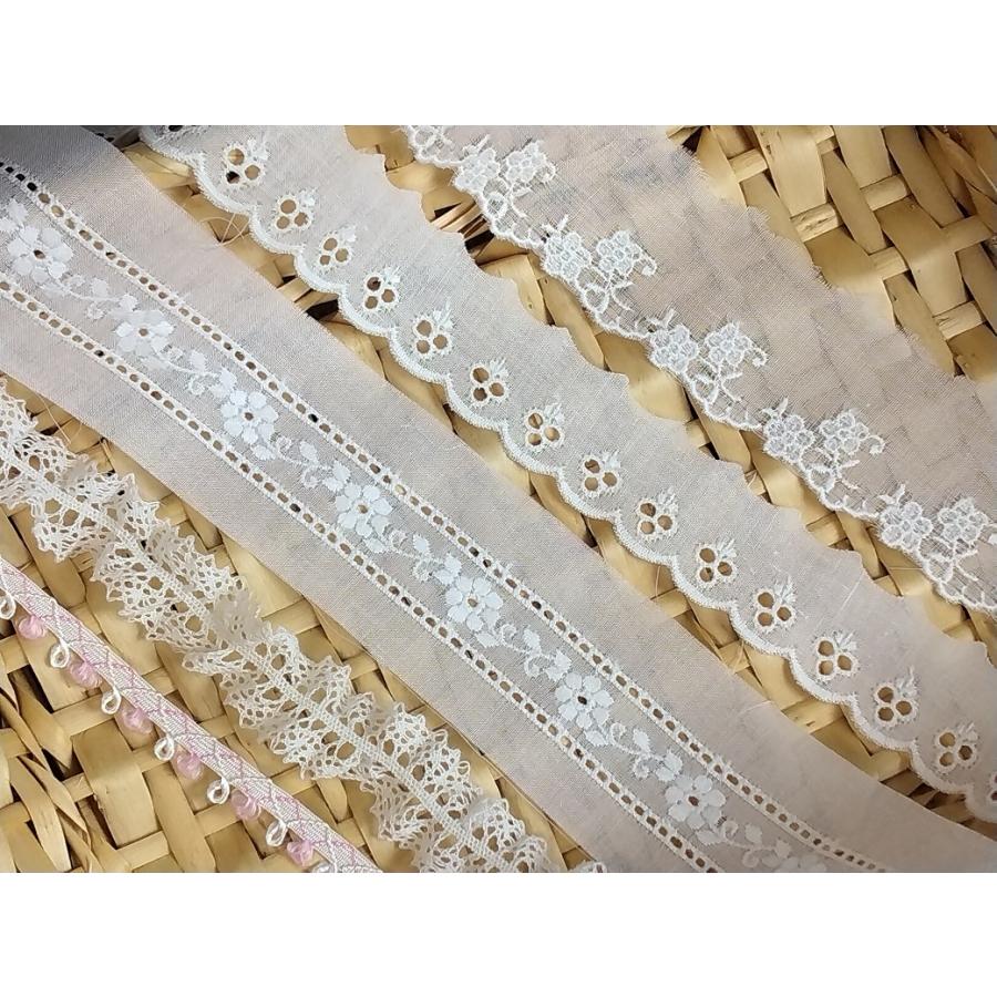 レース 3種類入り 詰め合わせ 5mカット 手芸 裁縫 手作り 