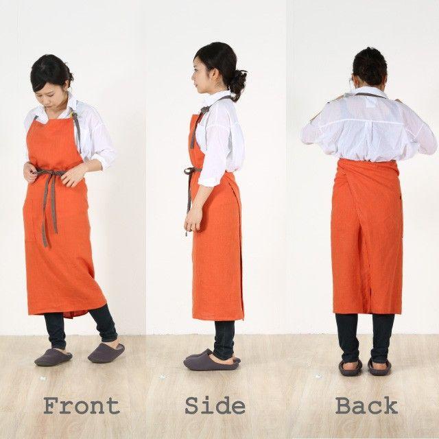 3wayエプロン◎リネン◎マルチカラー 3wayエプロン◎リネン◎マルチカラー 3wayエプロン◎リネン▽マルチ