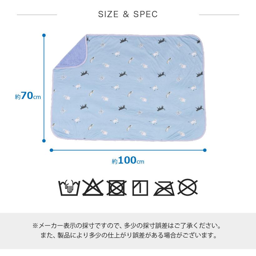 ひんやりブランケット【約70×100cm】シマエナガ ネコ スター 夜空 接触