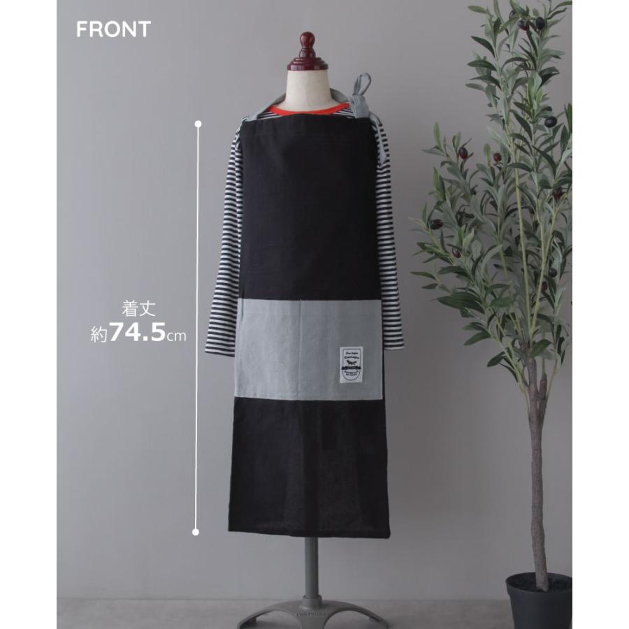 キッズエプロン3点セット 150-160cm 三角巾 こどもエプロン 小学校