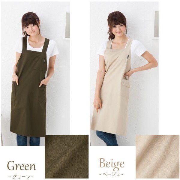エプロン ベージュ シンプル 薄手 コンパクト Apron Story（エプロンストーリー） 【メール便対応可】クロスシンプル