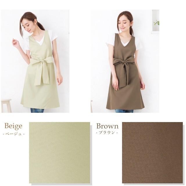Apron Story 【日本製】撥水Vネックリボンエプロン【メール便1