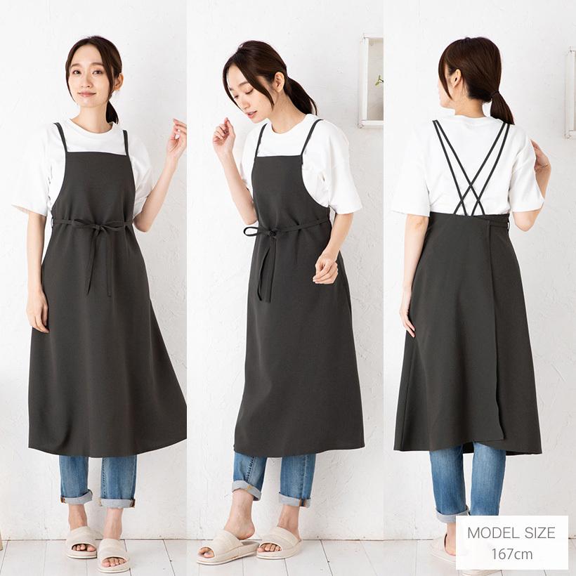 Apron Story バッククロスラップエプロン 日本製 おしゃれ かわいい