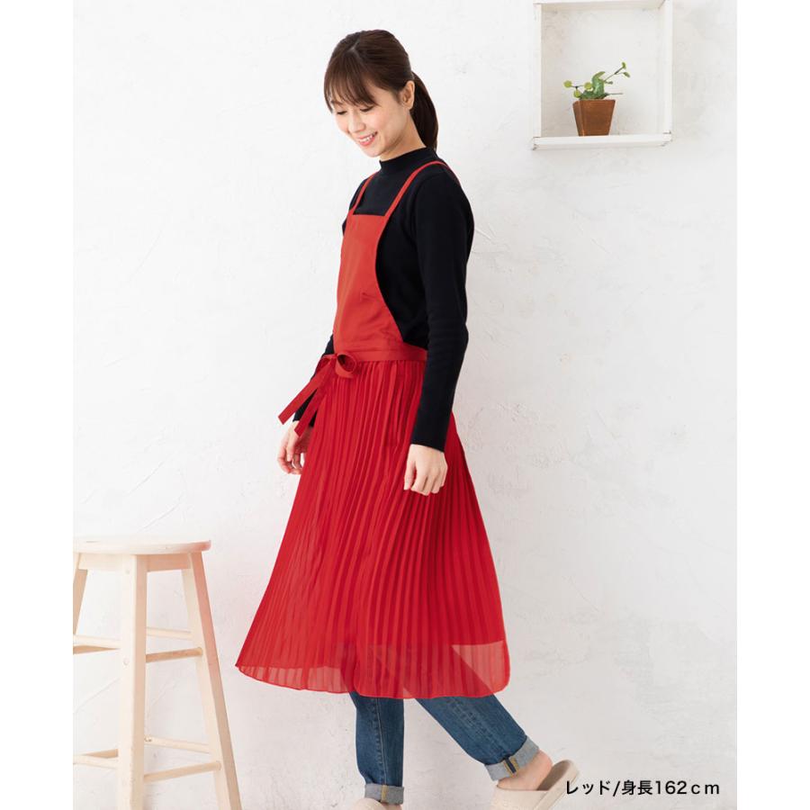 Apron Story（エプロンストーリー） プリーツクロスエプロン 【日本製