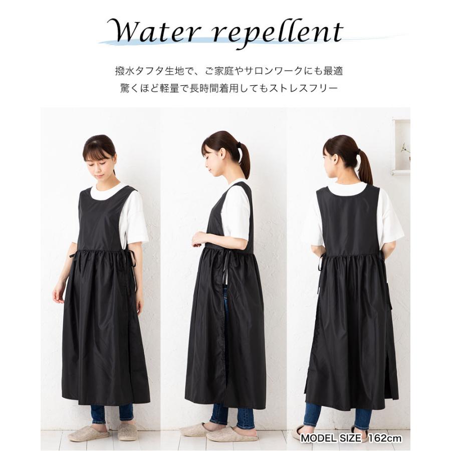 Apron Story サイドリボンギャザーエプロン 日本製 超軽量 撥水 Apron Story サイドリボンギャザーエプロン 日本製 超軽量 撥水