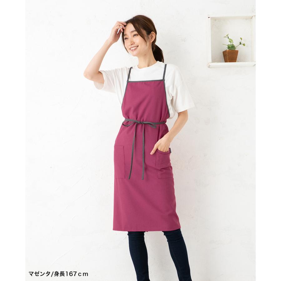 Apron Story 完全ノンアイロン!! バイカラークロスエプロン 日本
