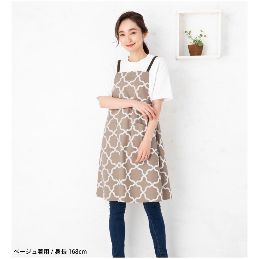 テレサ様専用 バッククロス Aラインコットンリネンエプロン 【公式通販】
