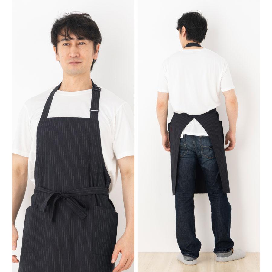 Apron Story（エプロンストーリー） ピンストライプメンズエプロン