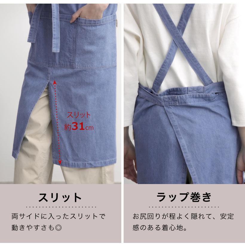 COCO WALK（ココウォーク） デニムラップエプロン【COCOWALK】クロス
