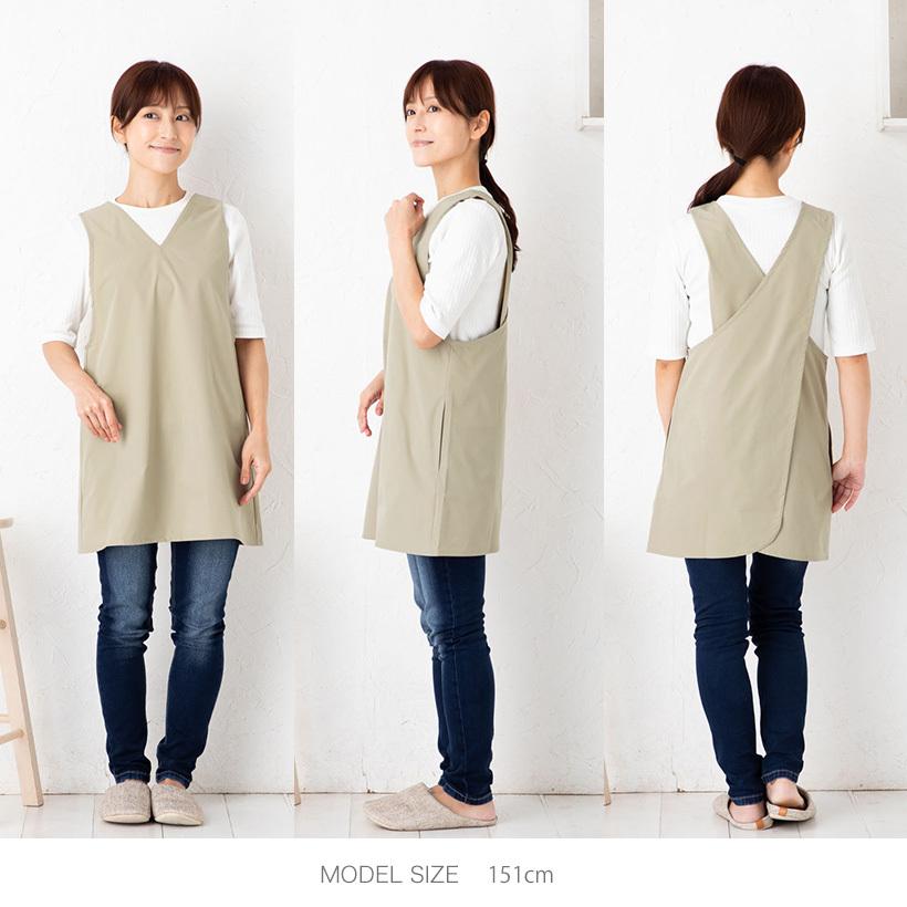はなごごろママ様５点おまとめ分☆ 新品 タグ付 エプロン Apron Story VネックバッククロスエプロンS 撥水加工 日本製 S