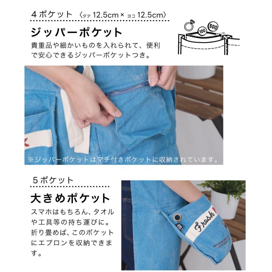 AND PACKABLE】5ポケットエプロン ユニセックス ミルク カモフラ