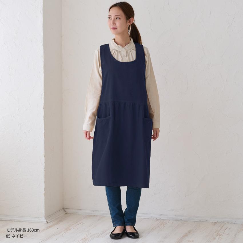 コーデュロイエプロン エプロン ワンピースエプロン ワンピース