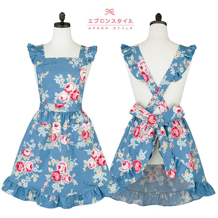 エプロンドレス ブランド レイクブルーローズクラシックエプロンドレス Sce04saかわいい 大人 ローズ フリル 結婚祝 おしゃれ 日本製 ロリータ 甘ロリ エプロンスタイル 通販 Yahoo ショッピング