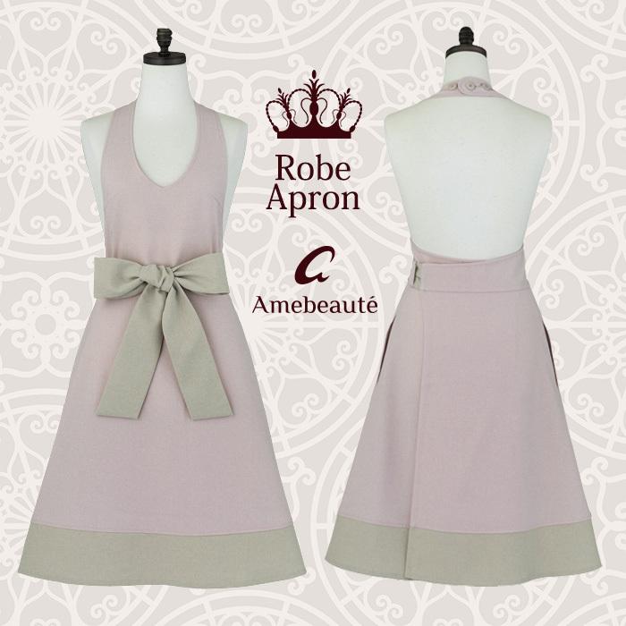 エプロン ブランド パウダーピンク ベージュローブエプロン Arb ポリエステル無地 かわいい ワンピース リボン お尻が隠れる エレガント アームボーテ 日本製 エプロンスタイル 通販 Yahoo ショッピング