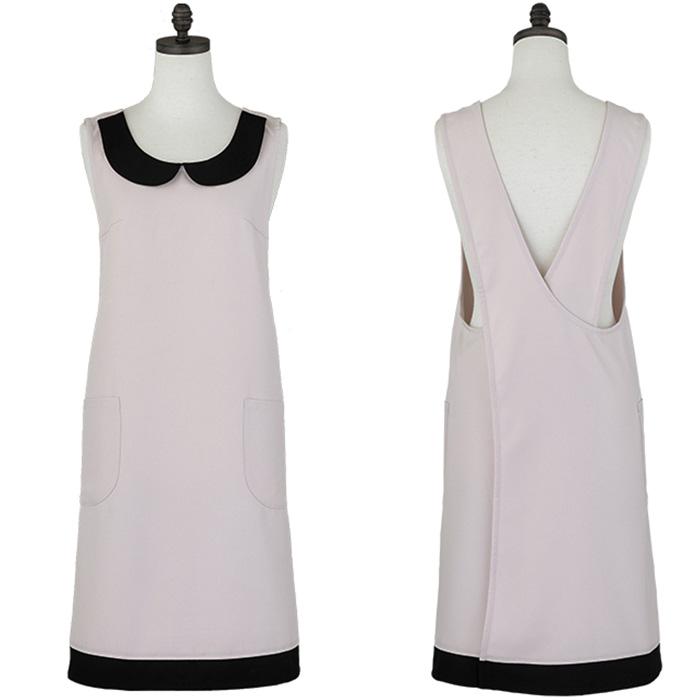 エプロン ブランド ワンピース パウダーピンクブラックリセ Alc07 フリークロス アームボーテ 無地 かわいい おしゃれ リボン お尻が隠れる エレガント エプロンスタイル 通販 Yahoo ショッピング