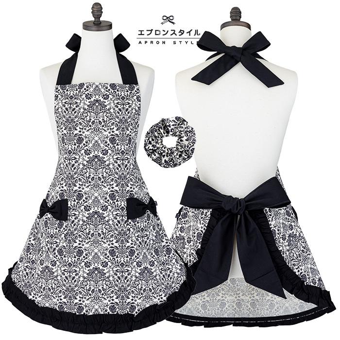 エプロン フリル ダマスクホワイト地スイートフリルエプロン Sf 116 かわいい オリエンタル ウェディング おしゃれ エプロンスタイル 日本製 大人 エプロンスタイル 通販 Yahoo ショッピング