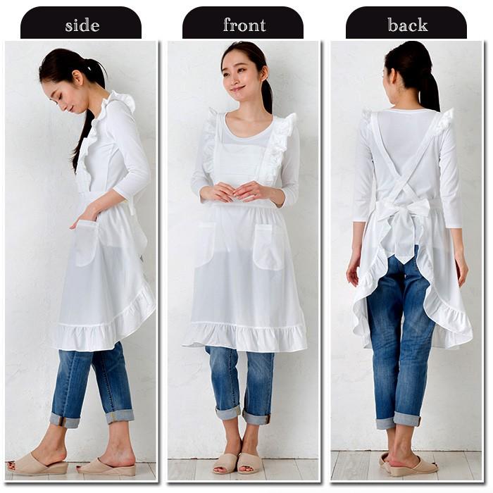 ヒスクローネ・エプロンドレス　かわいいホワイト ヒスクローネ・エプロンドレス かわいいホワイト - メルカリ