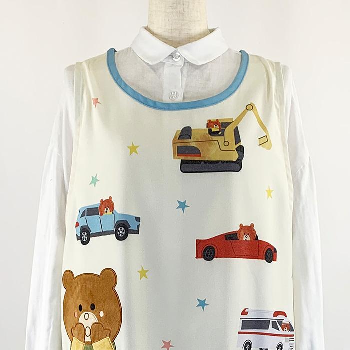 エプロン キャラクター 保育士 かわいい トミカとトムパステル