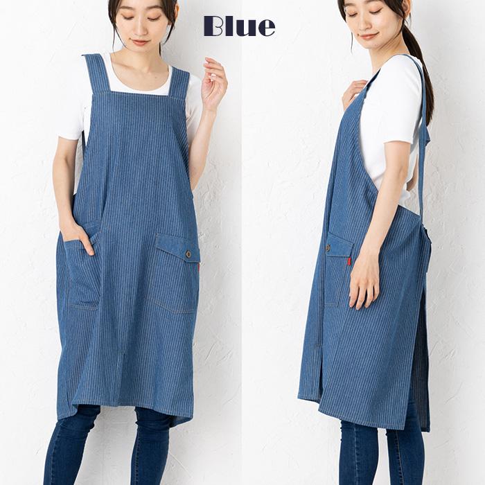 60s SANFORIZED エプロン付き ヒッコリー　W34位 エプロン メンズ ヒッコリー H型 ロングエプロン 12571 男女兼用