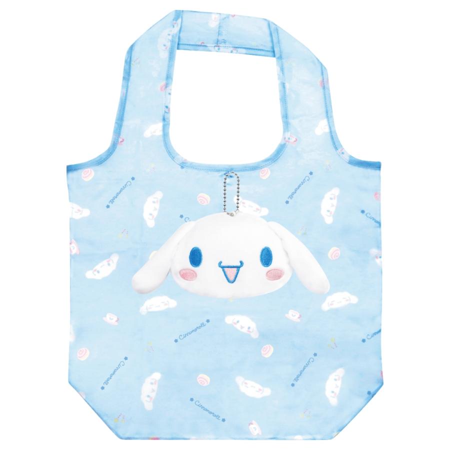 キャラクター マスコット付き エコバッグ 折り畳み 収納 外袋付き 大容量 コンパクト おしゃれ 可愛い サンリオ マスコットポーチ ボールチェーン | sanrio | 02