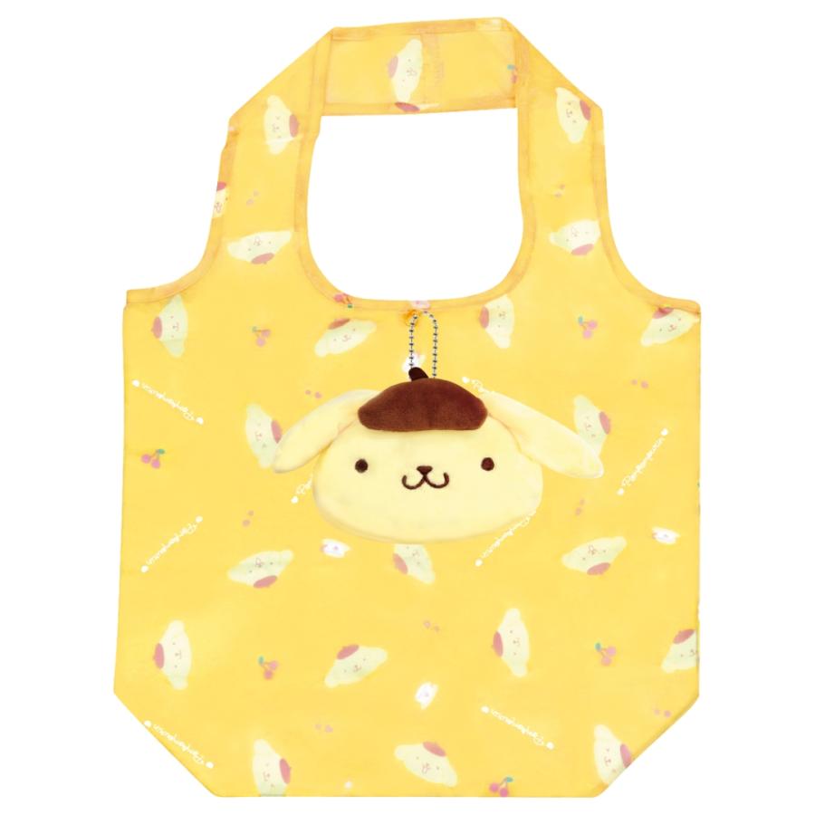 キャラクター マスコット付き エコバッグ 折り畳み 収納 外袋付き 大容量 コンパクト おしゃれ 可愛い サンリオ マスコットポーチ ボールチェーン | sanrio | 05