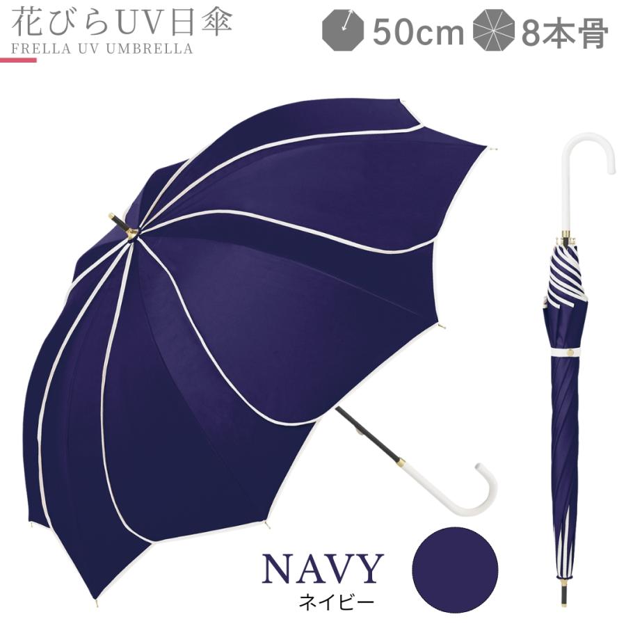 NaturalBasic 完全遮光100% レディース 花びら傘 フレラ 日傘 UPF50+