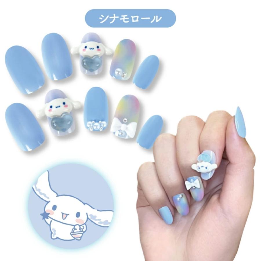 sanrio（サンリオ） キャラクター ネイルチップ 24枚入り 貼って剥が