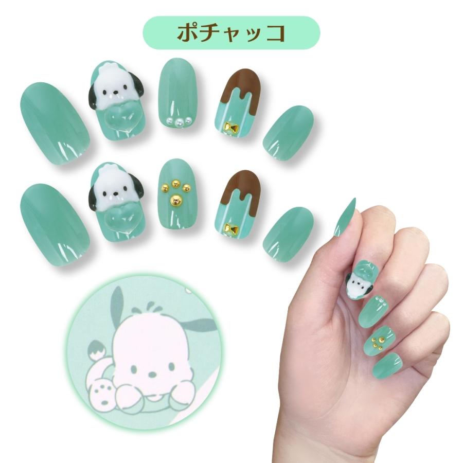 sanrio（サンリオ） キャラクター ネイルチップ 24枚入り 貼って剥が
