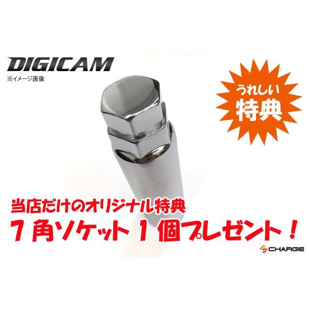 [プレゼント付] 7角ソケット90mm＆クロモリレーシングナット 16本 7角袋 スーパーロング60mm P1.25 ブラック DIGICAM / デジキャン 当店オリジナル｜aps-charge2015｜07