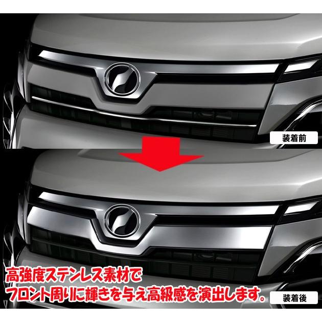 80系ヴォクシー後期 (ＨＶ含む) トヨタ ステンレスフロントグリルカバー&ヘッドライトカバー シルクブレイズ 当店オリジナル限定特価セット |  | 03