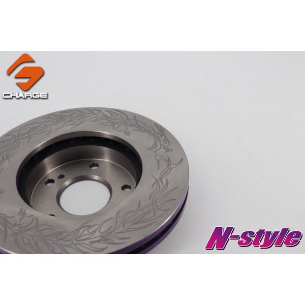 N-style ブレーキローター ドラゴンスリット 2枚セット シルビア S14/15 ターボ用 フロント
