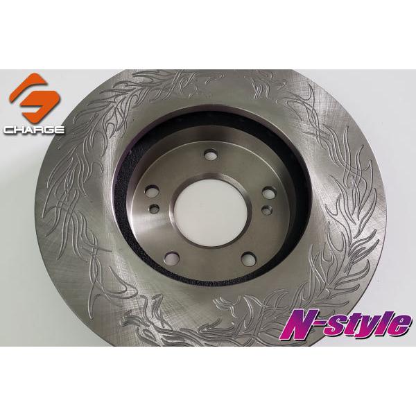 N-style ブレーキローター ドラゴンスリット 2枚セット シルビア S14/15 ターボ用 フロント